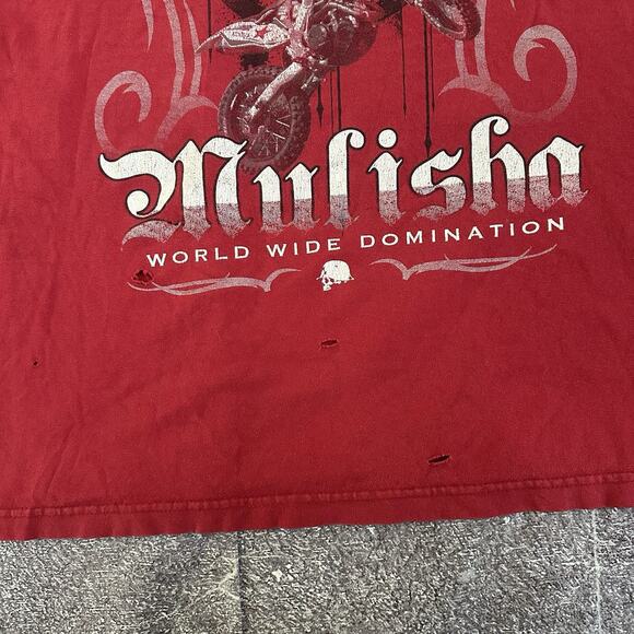 Men's Vintage Y2K Metal Mulisha MX Motocross Dirtbike Graphic T Shirt Tee Sz L - Picture 2 of 4